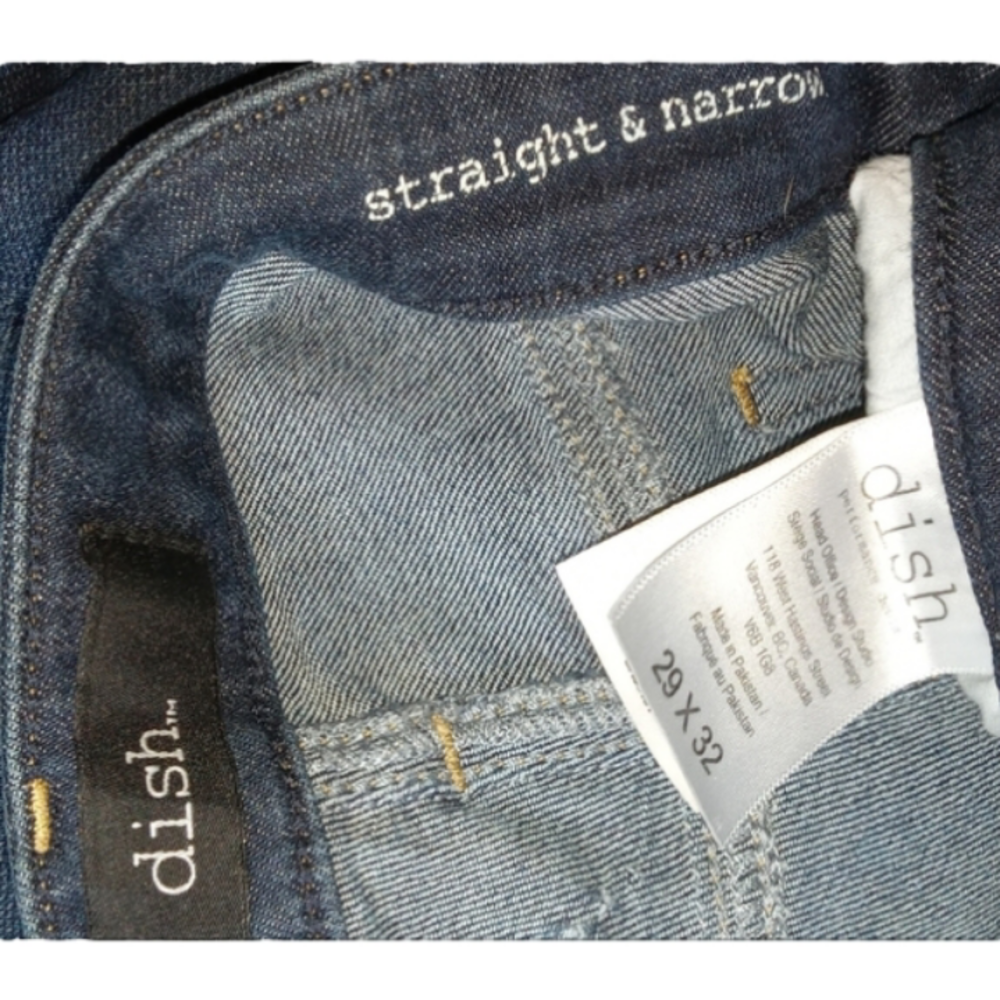 DISH Performance Denim Sz 29x32 "Straight and Narrow" style jeans